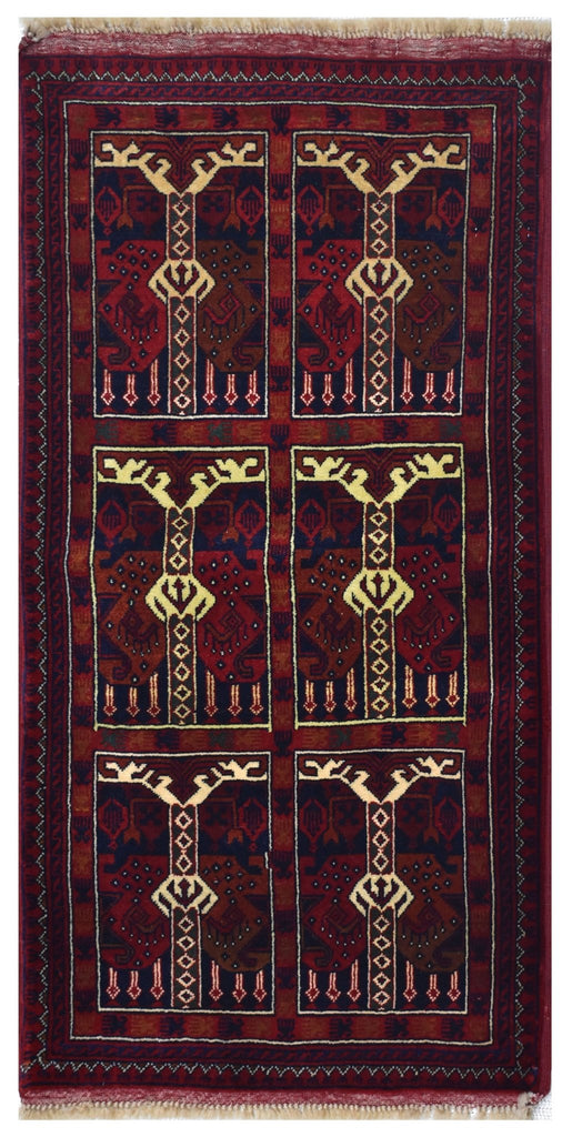 Handmade Mini Biljik Rug | 109 x 56 cm | 3'5" x 1'8" - Najaf Rugs & Textile