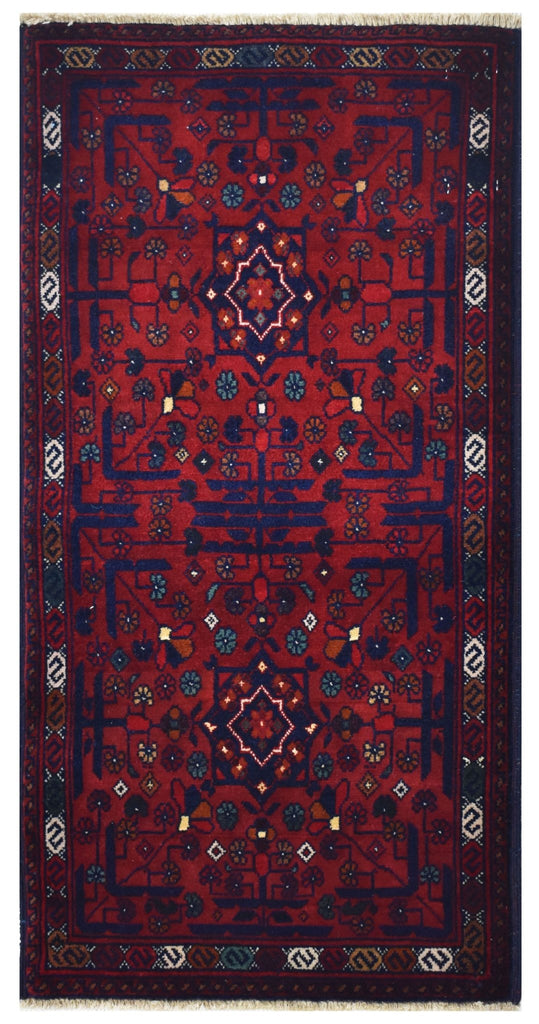 Handmade Mini Biljik Rug | 99 x 54 cm | 3'2" x 1'7" - Najaf Rugs & Textile