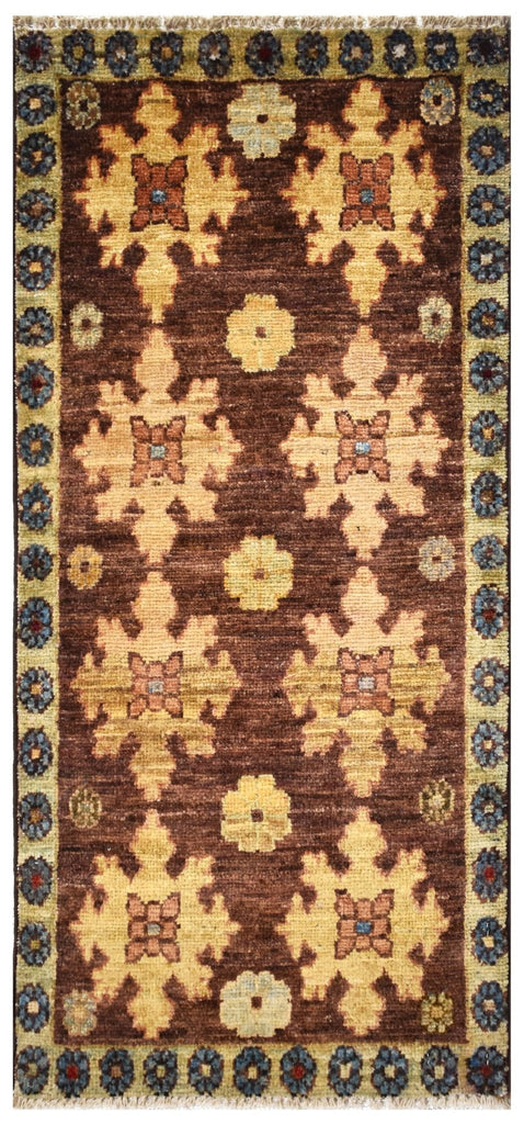 Handmade Mini Chobi Rug | 100 x 48 cm | 3'2" x 1'5" - Najaf Rugs & Textile