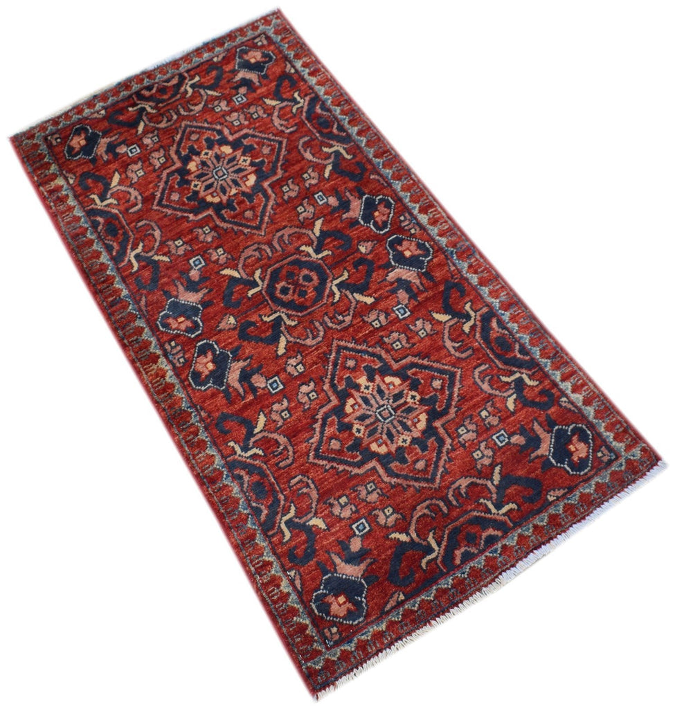 Handmade Mini Chobi Rug | 100 x 52 cm | 3'3" x 1'8" - Najaf Rugs & Textile