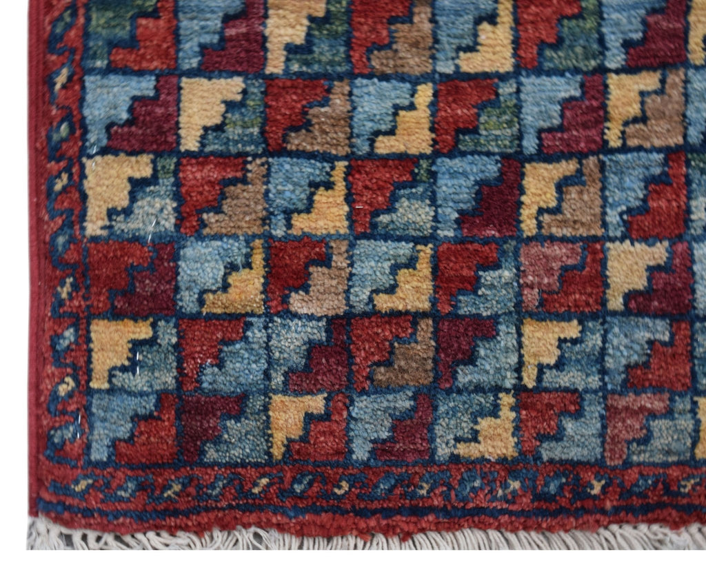 Handmade Mini Chobi Rug | 100 x 56 cm | 3'3" x 1'9" - Najaf Rugs & Textile