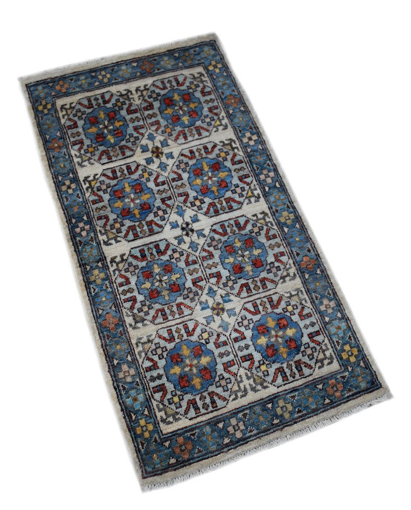 Handmade Mini Chobi Rug | 101 x 51 cm | 3'3" x 1'8" - Najaf Rugs & Textile