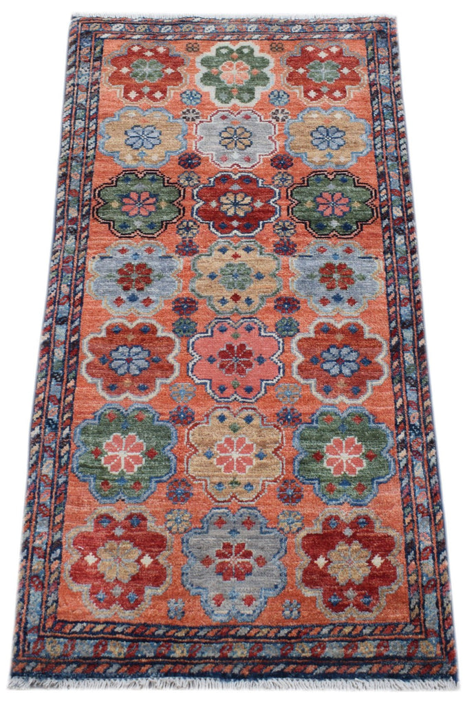 Handmade Mini Chobi Rug | 101 x 54 cm | 3'3" x 1'9" - Najaf Rugs & Textile
