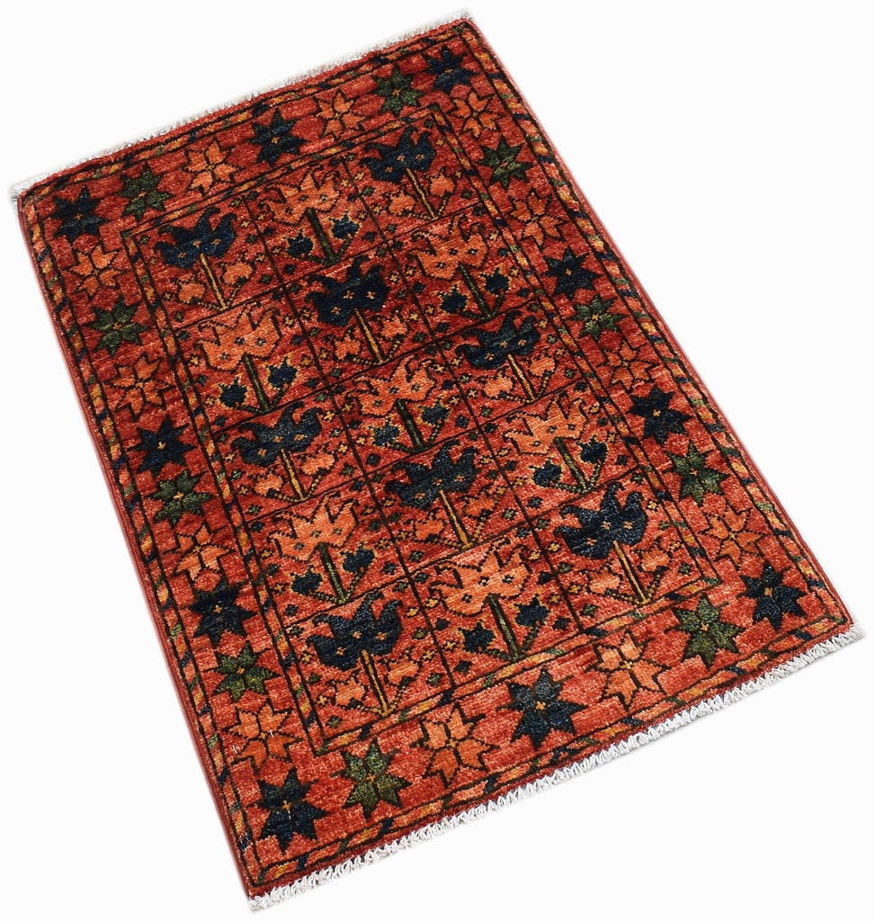 Handmade Mini Chobi Rug | 85 x 59 cm | 2'9" x 1'11" - Najaf Rugs & Textile