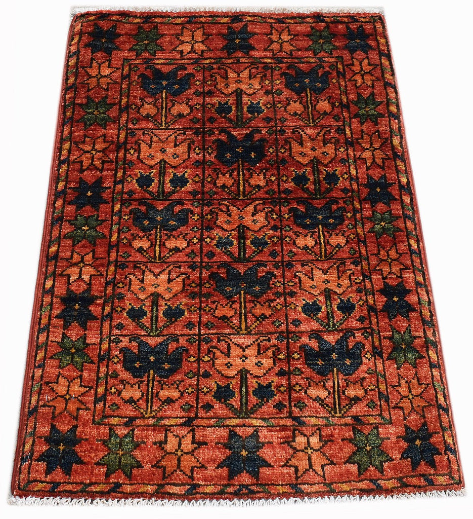Handmade Mini Chobi Rug | 85 x 59 cm | 2'9" x 1'11" - Najaf Rugs & Textile