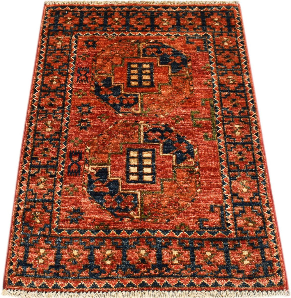 Handmade Mini Chobi Rug | 85 x 62 cm | 2'10" x 2' - Najaf Rugs & Textile