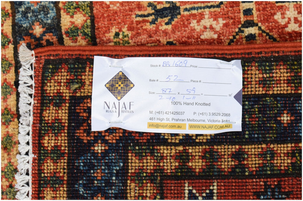 Handmade Mini Chobi Rug | 87 x 59 cm | 2'10" x 1'11" - Najaf Rugs & Textile