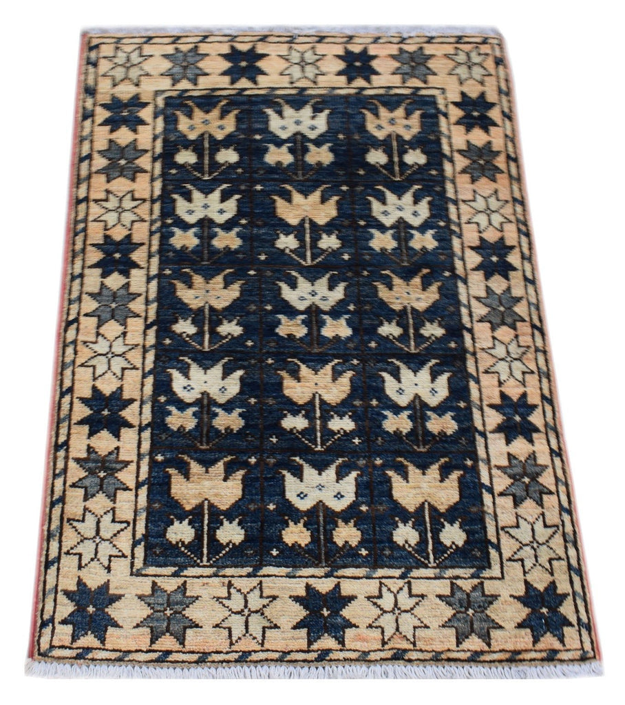 Handmade Mini Chobi Rug | 87 x 60 cm | 2'10" x 1'11" - Najaf Rugs & Textile