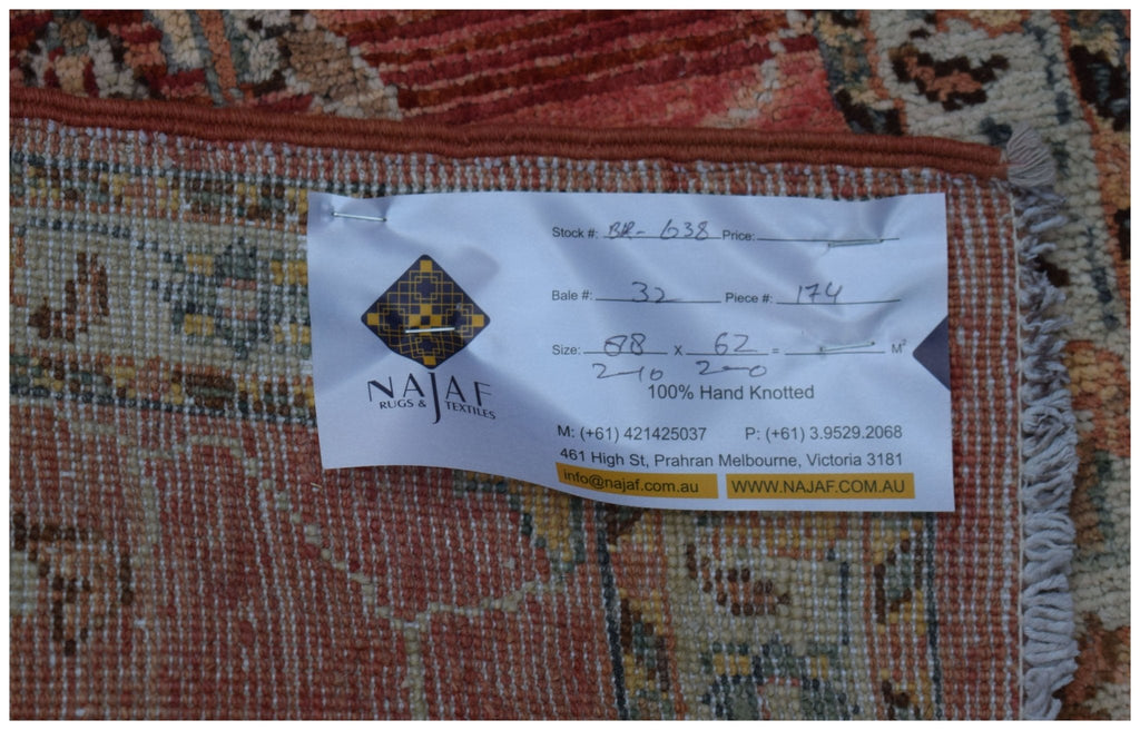 Handmade Mini Chobi Rug | 88 x 62 cm | 2'10" x 2'2" - Najaf Rugs & Textile