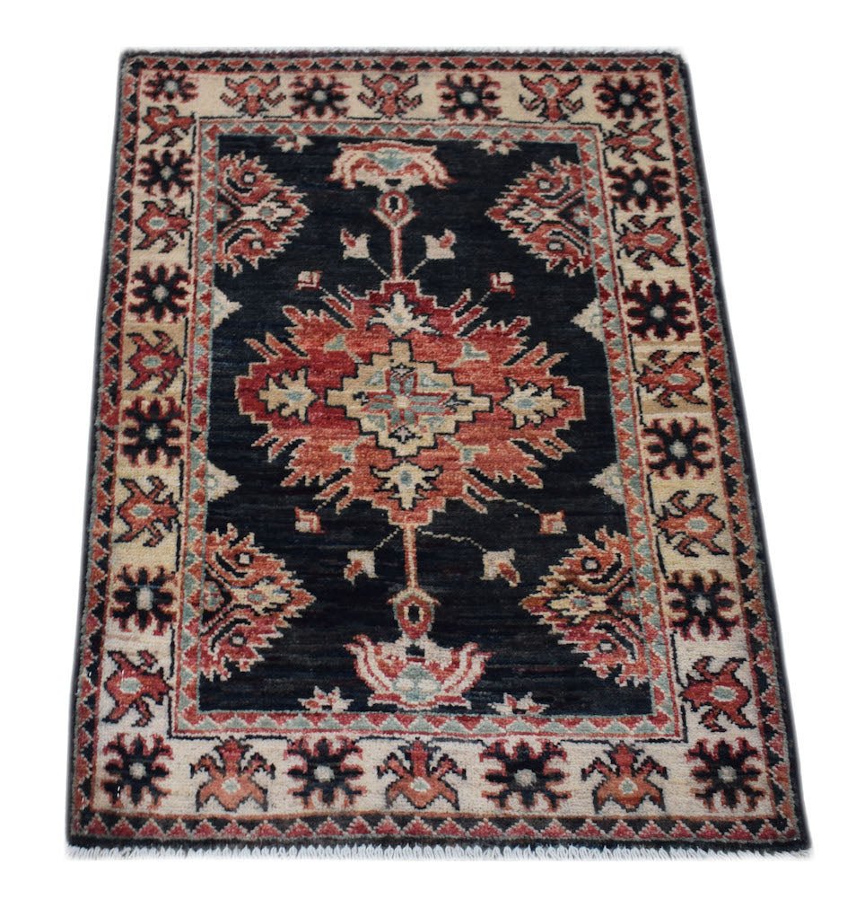 Handmade Mini Chobi Rug | 88 x 64 cm | 2'11" x 2'1" - Najaf Rugs & Textile