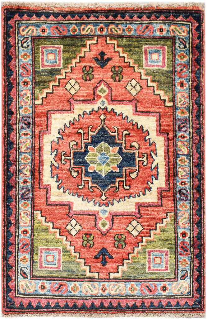 Handmade Mini Chobi Rug | 88 x 65 cm | 2'11" x 2'2" - Najaf Rugs & Textile