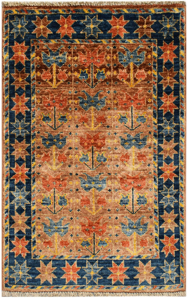 Handmade Mini Chobi Rug | 89 x 60 cm | 2'11" x 2' - Najaf Rugs & Textile