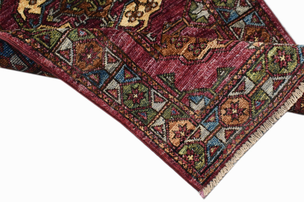 Handmade Mini Chobi Rug | 90 x 60 cm | 3' x 2' - Najaf Rugs & Textile