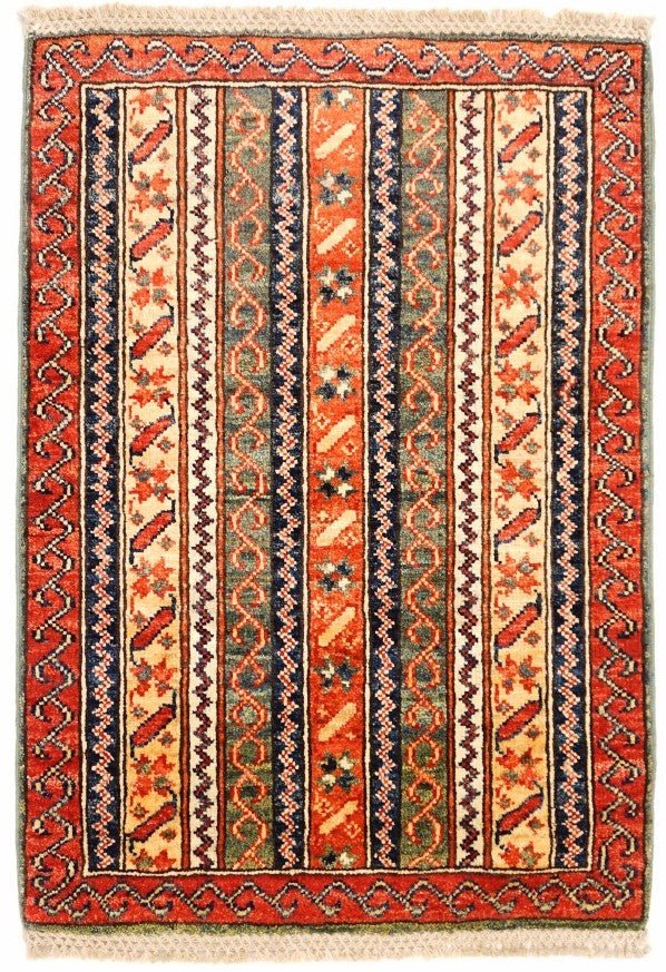 Handmade Mini Chobi Rug | 90 x 62 cm | 2'9" x 2' - Najaf Rugs & Textile