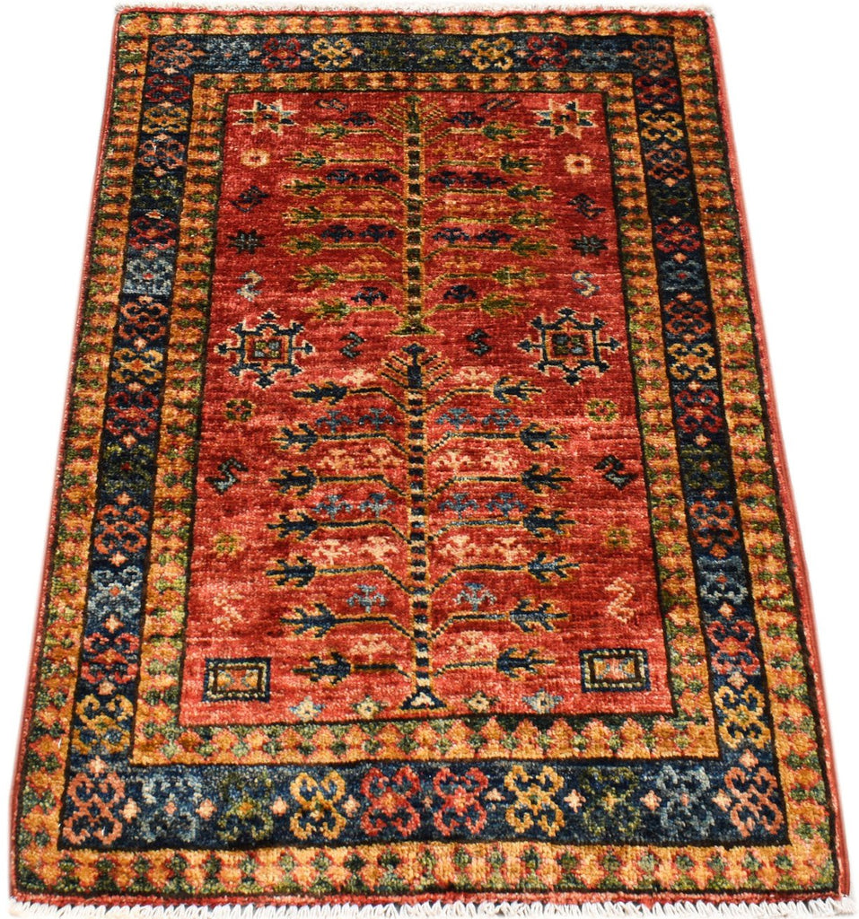 Handmade Mini Chobi Rug | 92 x 65 cm | 3' x 2'2" - Najaf Rugs & Textile