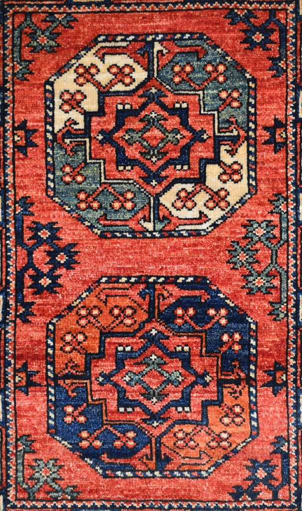 Handmade Mini Chobi Rug | 92 x 70 cm | 3' x 2'2" - Najaf Rugs & Textile