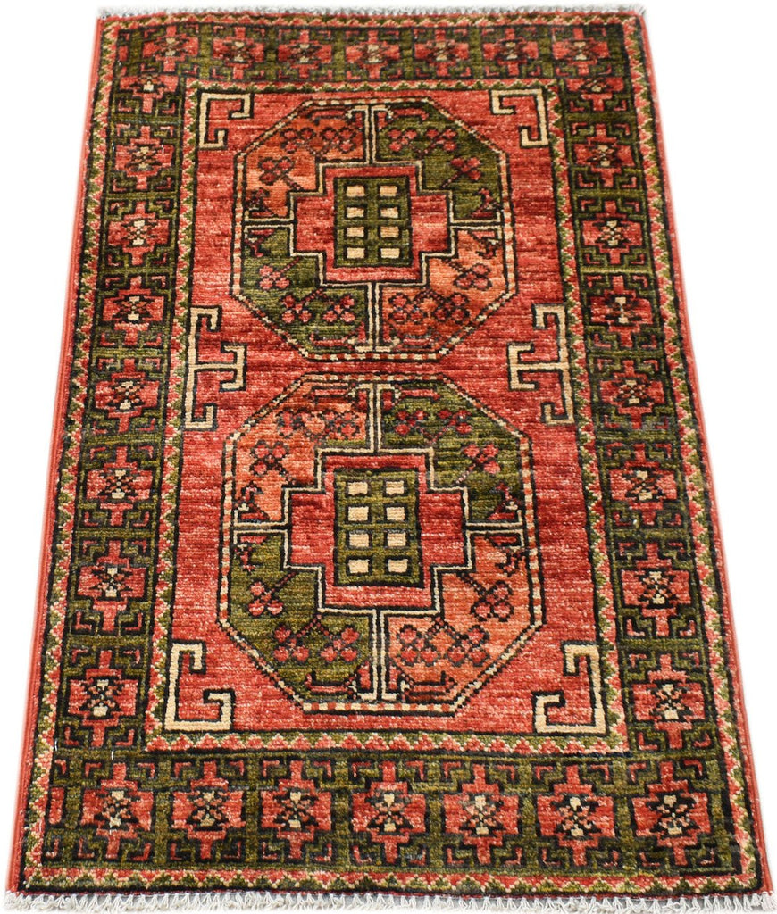 Handmade Mini Chobi Rug | 94 x 60 cm | 3'1" x 2' - Najaf Rugs & Textile