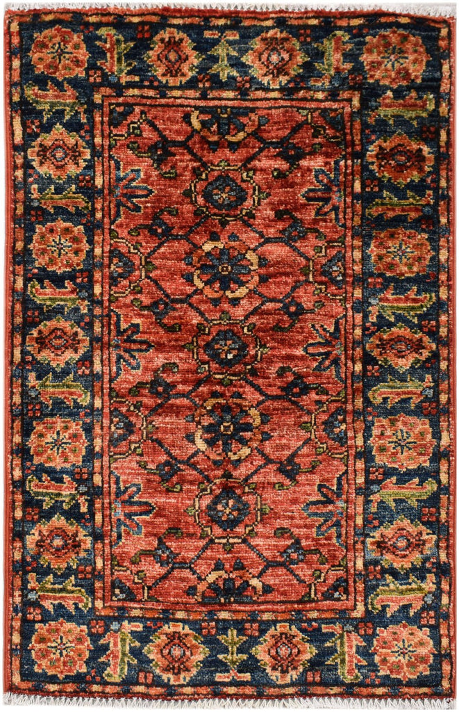 Handmade Mini Chobi Rug | 94 x 61 cm | 3'1" x 2' - Najaf Rugs & Textile