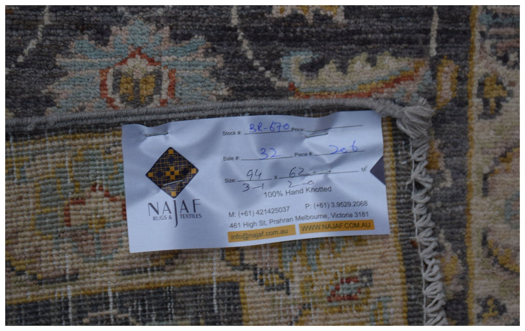 Handmade Mini Chobi Rug | 94 x 62 cm | 3'1" x 2' - Najaf Rugs & Textile