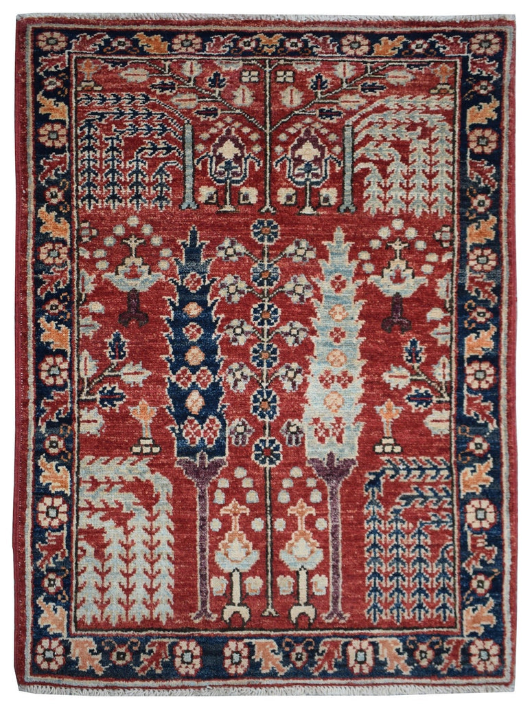 Handmade Mini Chobi Rug | 94 x 64 cm | 3'11" x 2'1" - Najaf Rugs & Textile