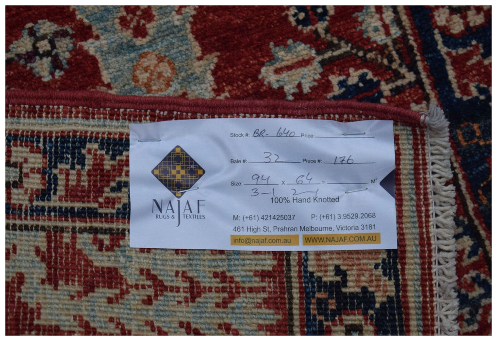 Handmade Mini Chobi Rug | 94 x 64 cm | 3'11" x 2'1" - Najaf Rugs & Textile
