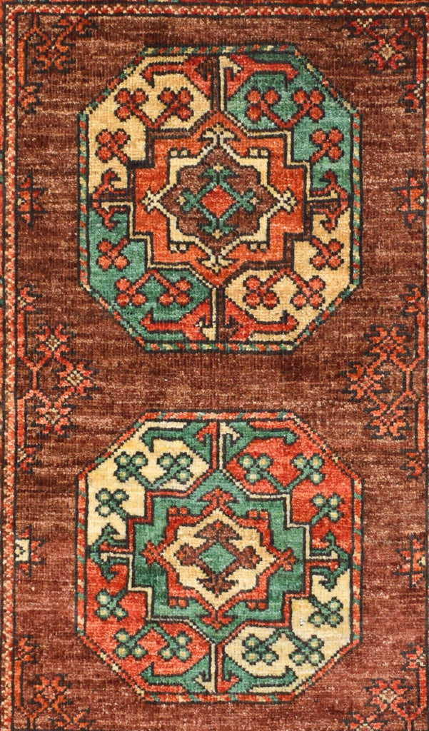 Handmade Mini Chobi Rug | 94 x 67 cm | 3' x 2'2" - Najaf Rugs & Textile