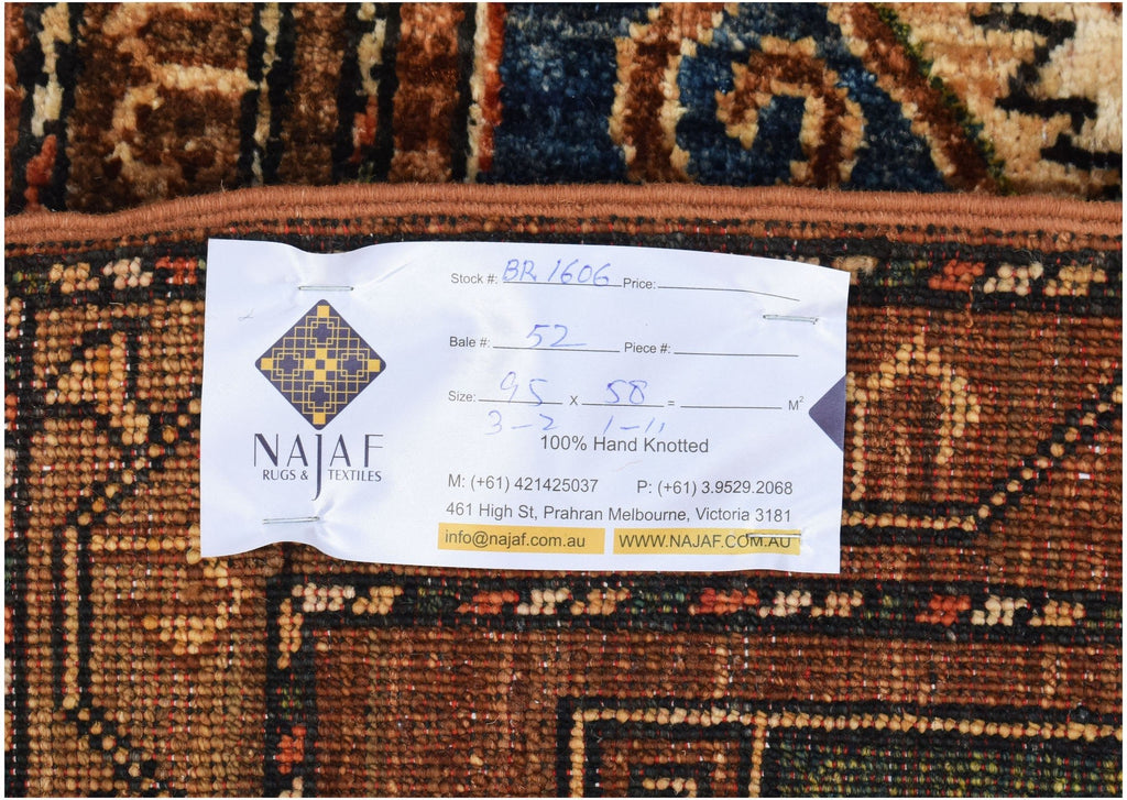 Handmade Mini Chobi Rug | 95 x 58 cm | 3'2" x 1'11" - Najaf Rugs & Textile