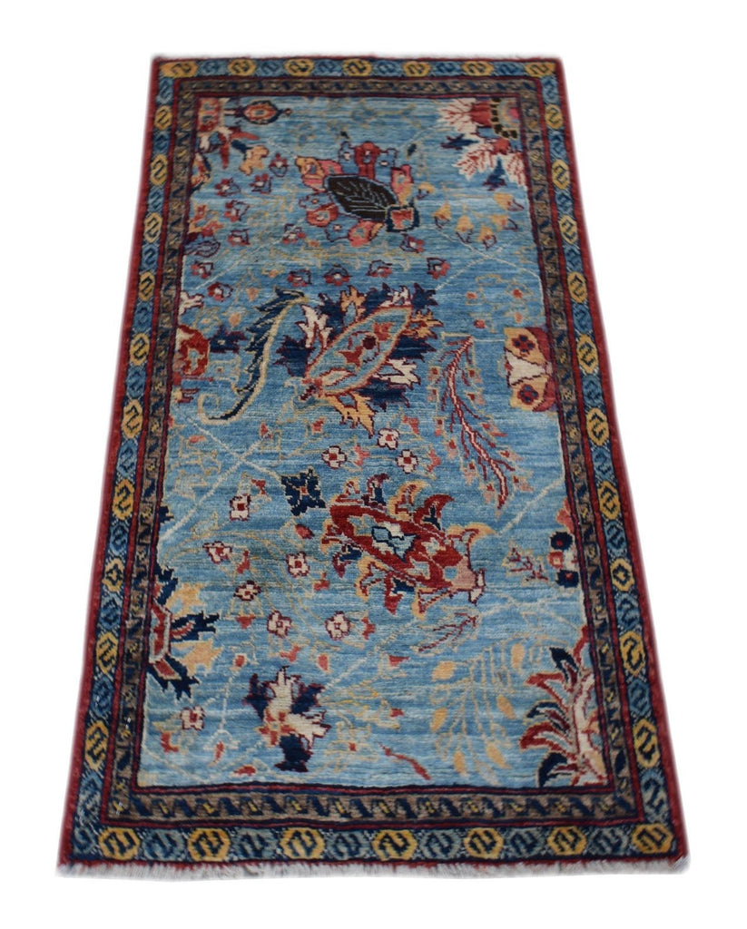 Handmade Mini Chobi Rug | 96 x 55 cm | 3'2" x 1'9" - Najaf Rugs & Textile