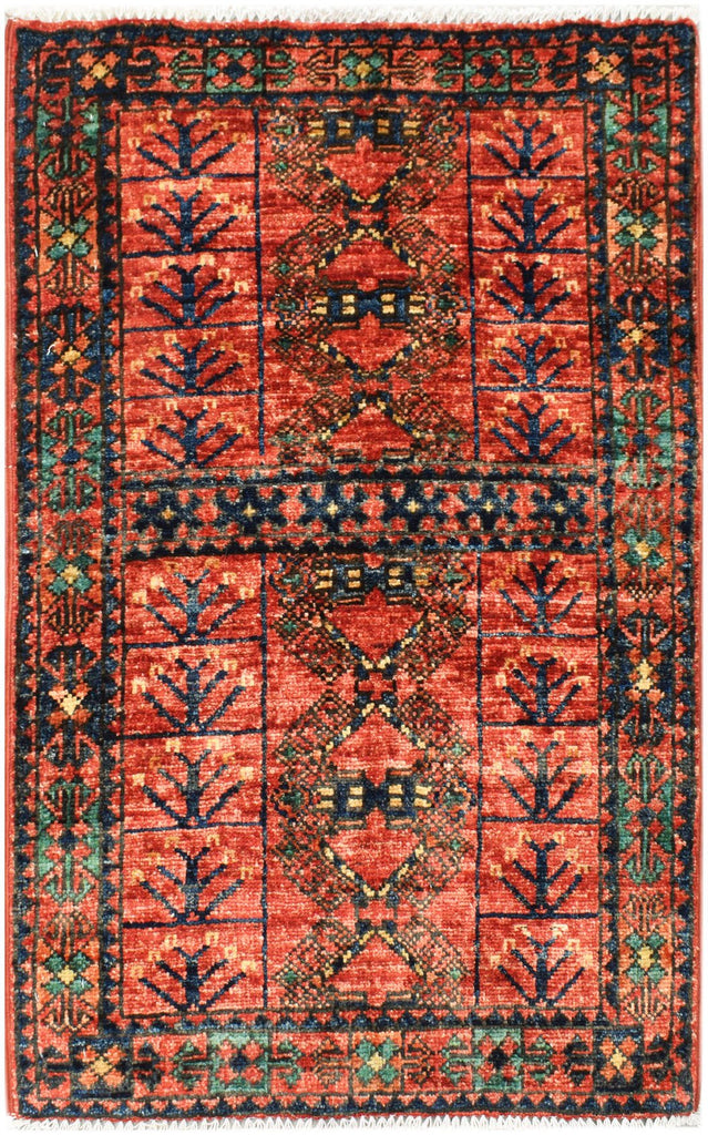 Handmade Mini Chobi Rug | 96 x 62 cm | 3'2" x 2'1" - Najaf Rugs & Textile