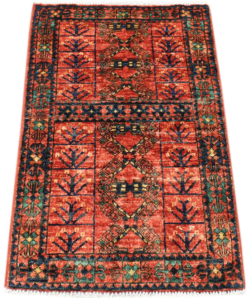 Handmade Mini Chobi Rug | 96 x 62 cm | 3'2" x 2'1" - Najaf Rugs & Textile