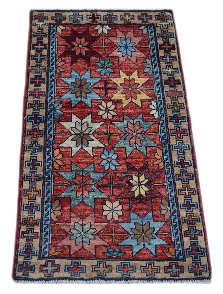 Handmade Mini Chobi Rug | 97 x 55 cm | 3'2" x 1'10" - Najaf Rugs & Textile