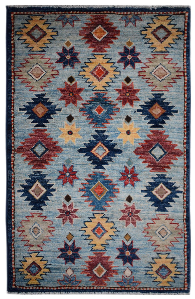 Handmade Mini Chobi Rug | 98 x 54 cm | 3'2" x 1'9" - Najaf Rugs & Textile