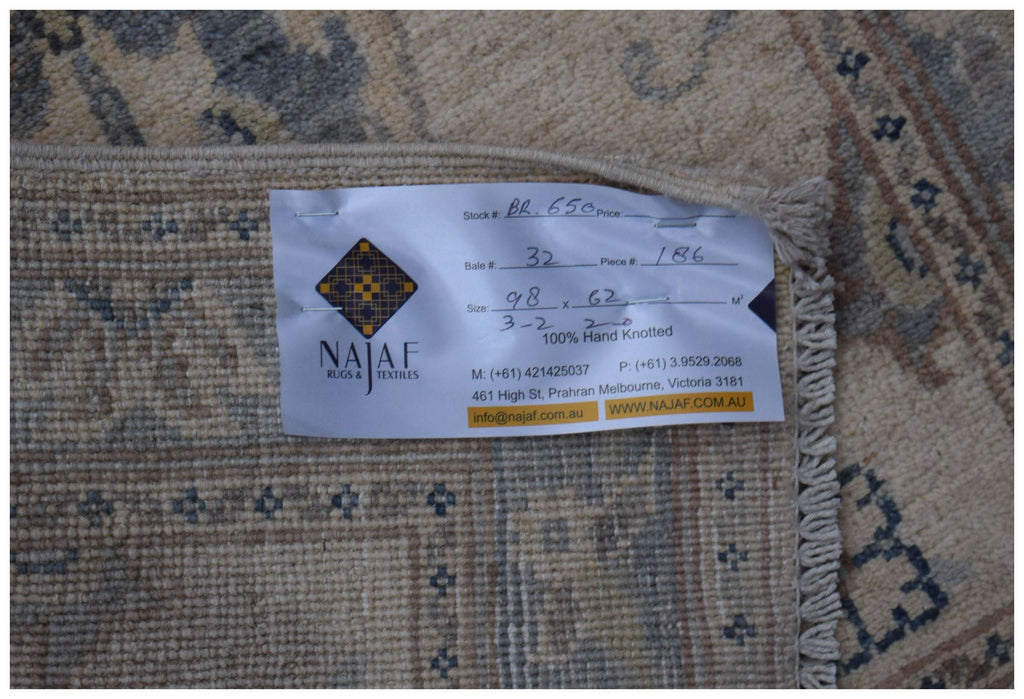 Handmade Mini Chobi Rug | 98 x 62 cm | 3'2" x 2' - Najaf Rugs & Textile