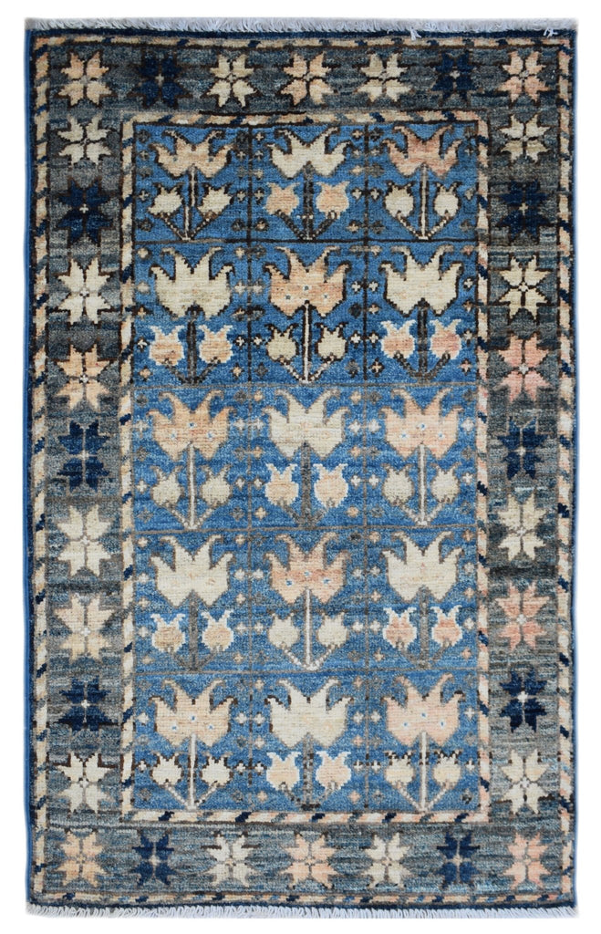 Handmade Mini Chobi Rug | 99 x 60 cm | 3'3" x 2' - Najaf Rugs & Textile
