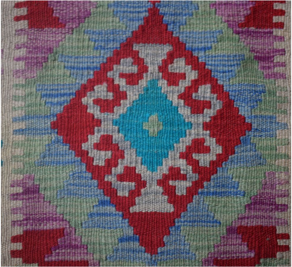 Handmade Mini Kilim Rug | 88 x 59 cm | 2'8" x 1'9" - Najaf Rugs & Textile