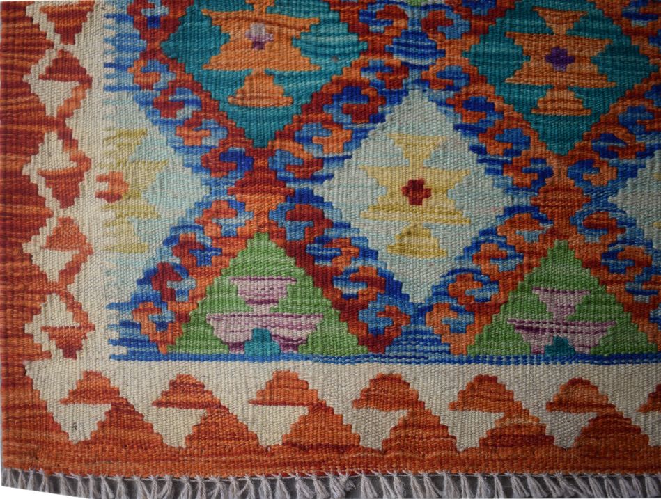 Handmade Mini Kilim Rug | 91 x 65 cm | 2'9" x 2'1" - Najaf Rugs & Textile