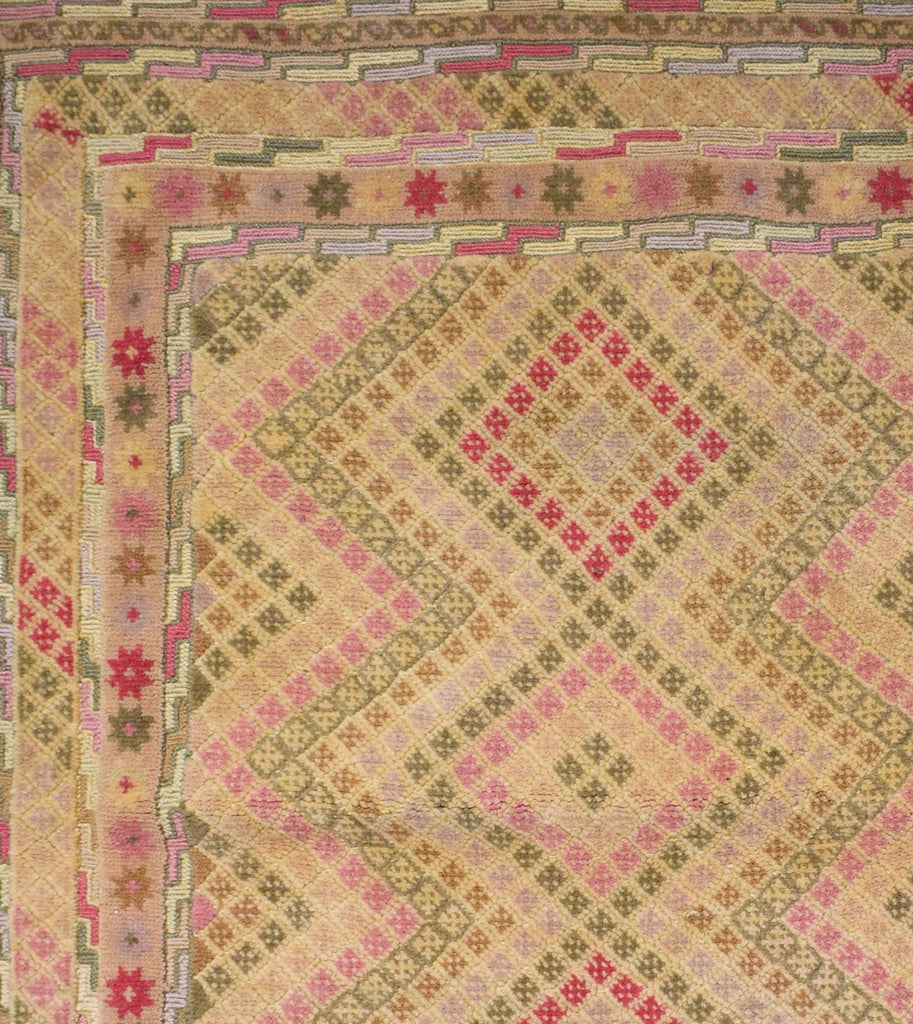 Handmade Mini Mashwani Rug | 115 x 82 cm | 3'7" x 2'6" - Najaf Rugs & Textile