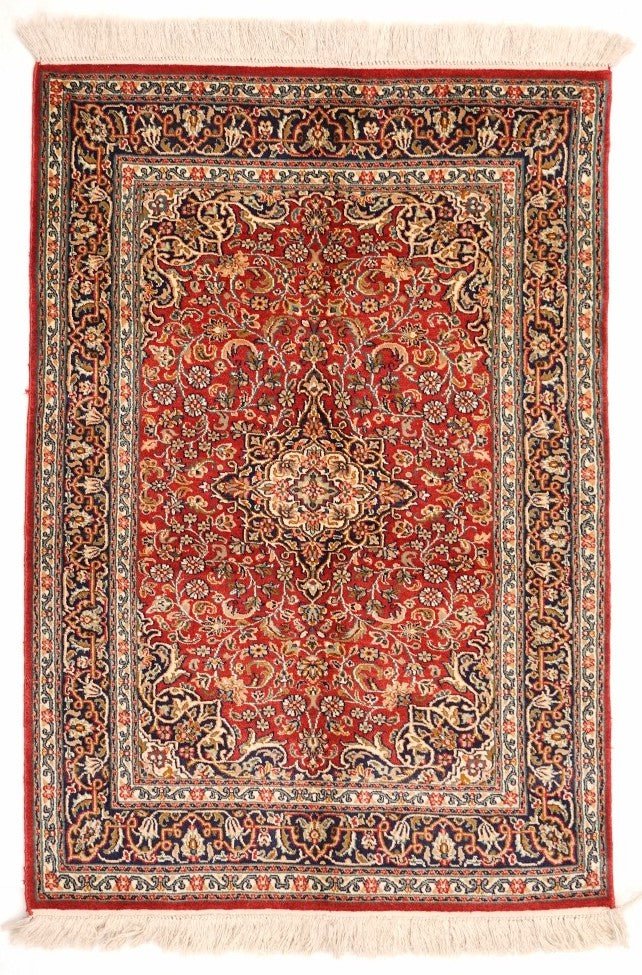 Handmade Mini Silk Rug | 94 x 65 cm - Najaf Rugs & Textile