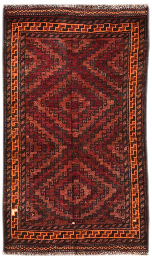 Handmade Mini Tribal Afghan Rug | 101 x 65 cm | 3'4" x 2'2" - Najaf Rugs & Textile