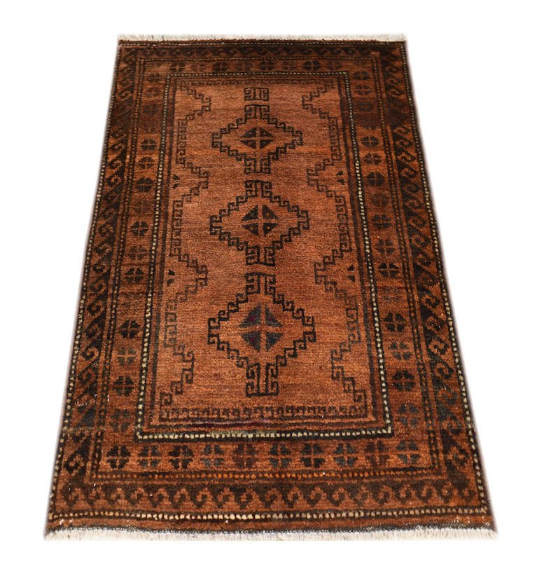 Handmade Mini Tribal Afghan Rug | 102 x 66 cm | 3'4" x 2'2" - Najaf Rugs & Textile