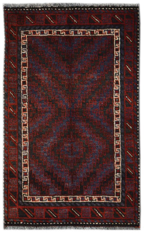 Handmade Mini Tribal Afghan Rug | 102 x 67 cm | 3'4" x 2'2" - Najaf Rugs & Textile