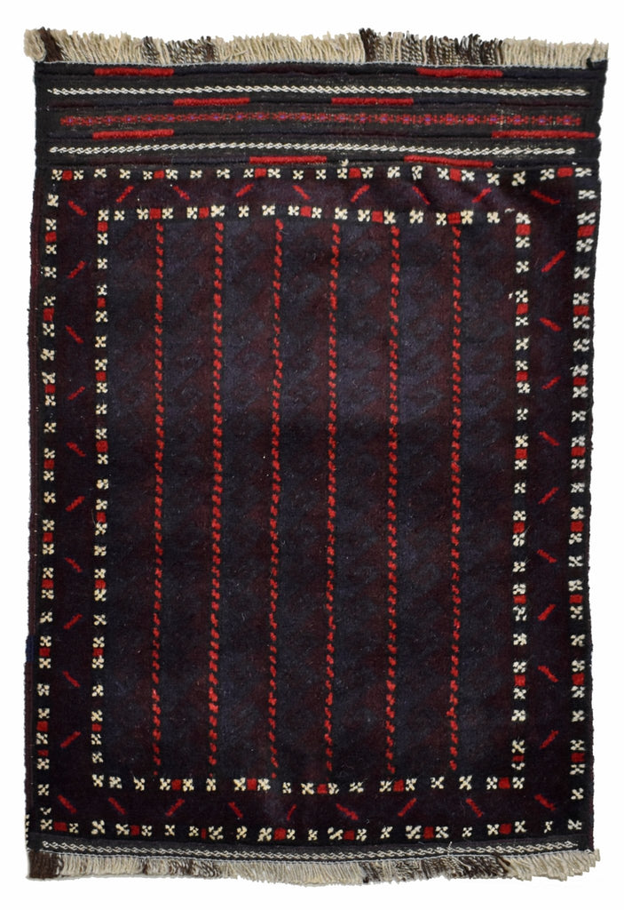 Handmade Mini Tribal Afghan Rug | 105 x 68 cm | 3'4" x 2'2" - Najaf Rugs & Textile