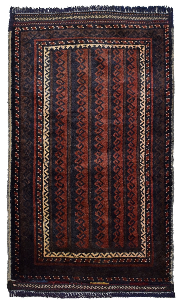 Handmade Mini Tribal Afghan Rug | 111 x 60 cm | 3'6" x 1'9" - Najaf Rugs & Textile