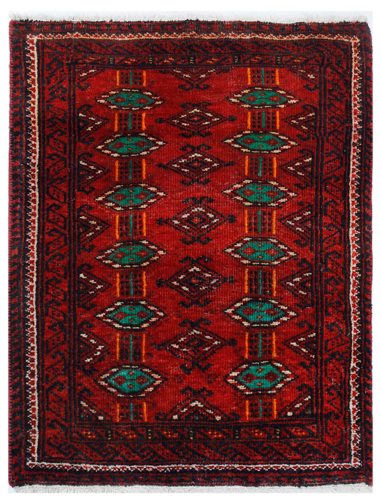 Handmade Mini Tribal Persian Balouch Rug | 74 x 57 cm | 2'5" x 1'11" - Najaf Rugs & Textile