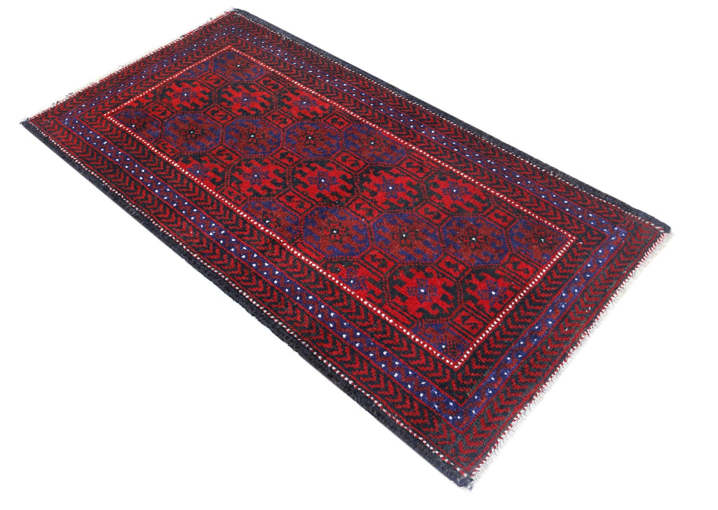 Handmade Mini Tribal Persian Balouch Rug | 86 x 43 cm | 2'10" x 1'5" - Najaf Rugs & Textile