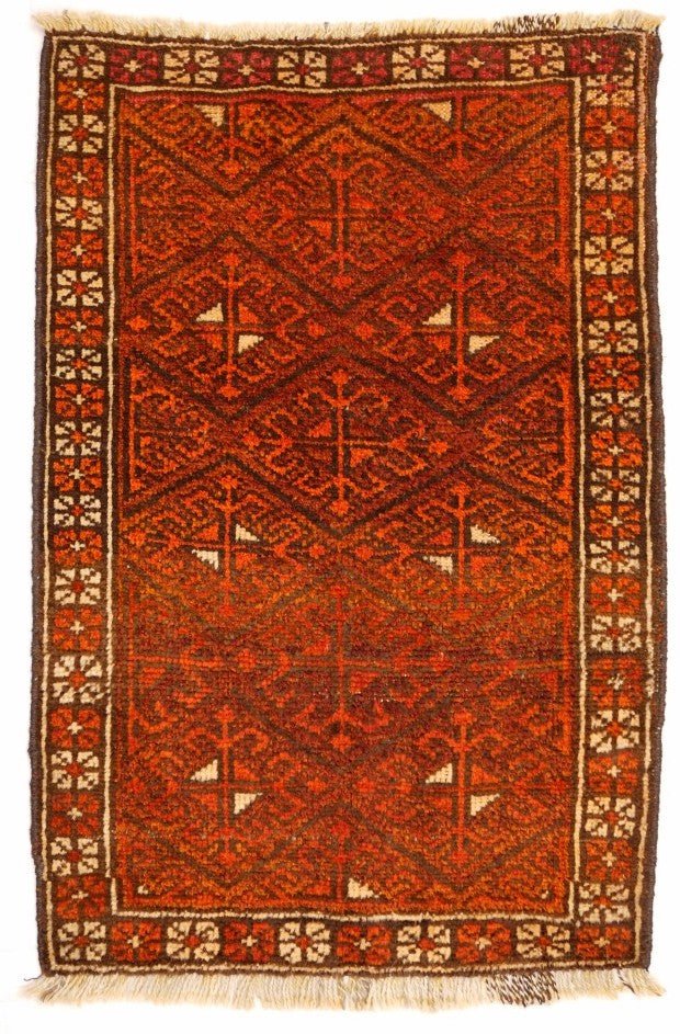 Handmade Mini Tribal Rug | 100 x 65 cm | 3'2" x 2'1" - Najaf Rugs & Textile