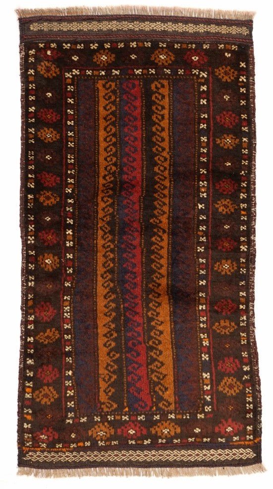 Handmade Mini Tribal Rug | 103 x 55 cm | 3'3" x 1'8" - Najaf Rugs & Textile