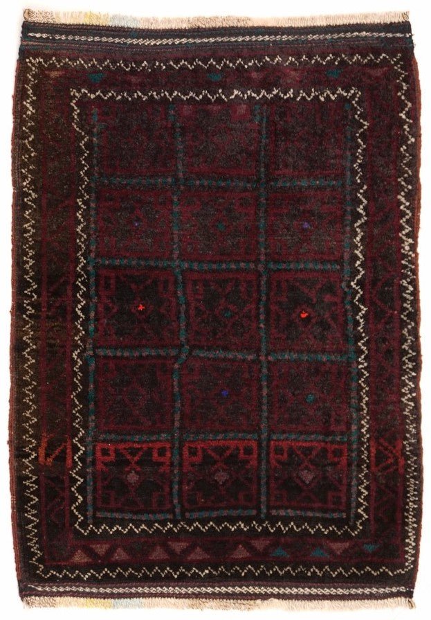 Handmade Mini Tribal Rug | 95 x 72 cm | 3'1" x 2'3" - Najaf Rugs & Textile