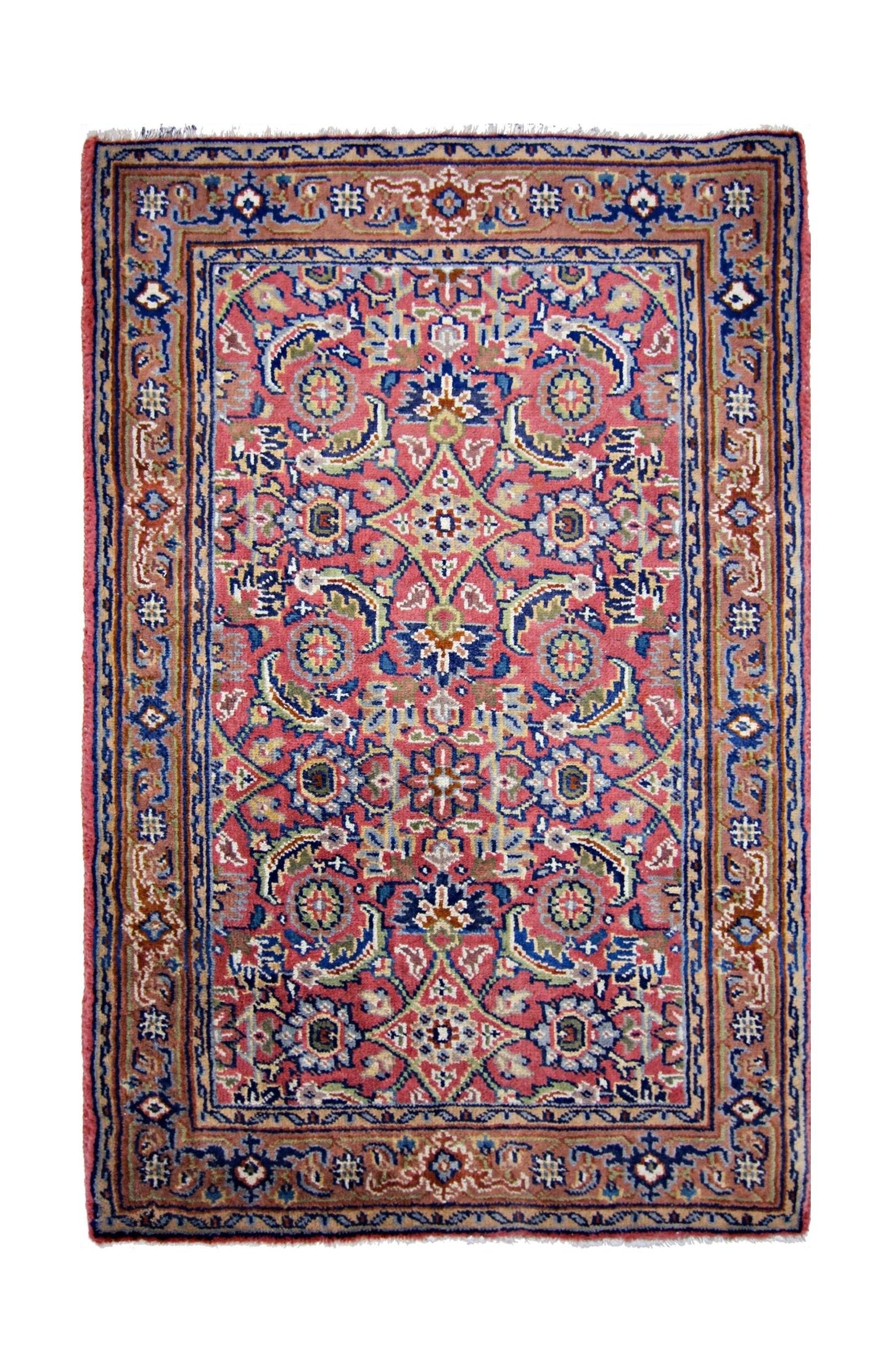 Handmade Mini Vintage Pakistani Rug | 87 x 57 cm | 2'10" x 1'11" - Najaf Rugs & Textile