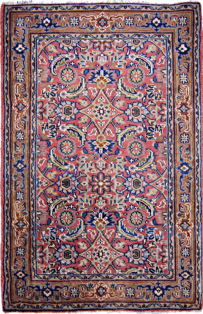 Handmade Mini Vintage Pakistani Rug | 87 x 57 cm | 2'10" x 1'11" - Najaf Rugs & Textile